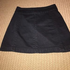 Black Denim Free People "Femme" skirt